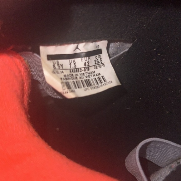 Jordan 5 Retro GG Hot Lava Prewowned Sz 8.5Y - Picture 13 of 13